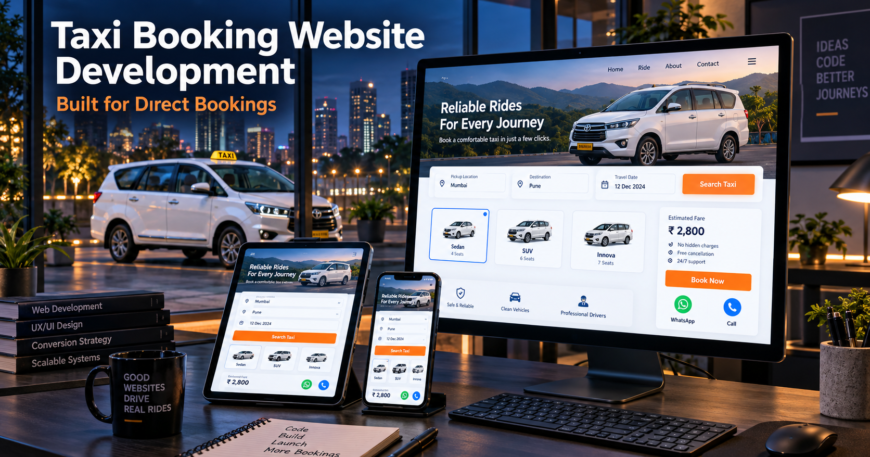 Taxi booking website development