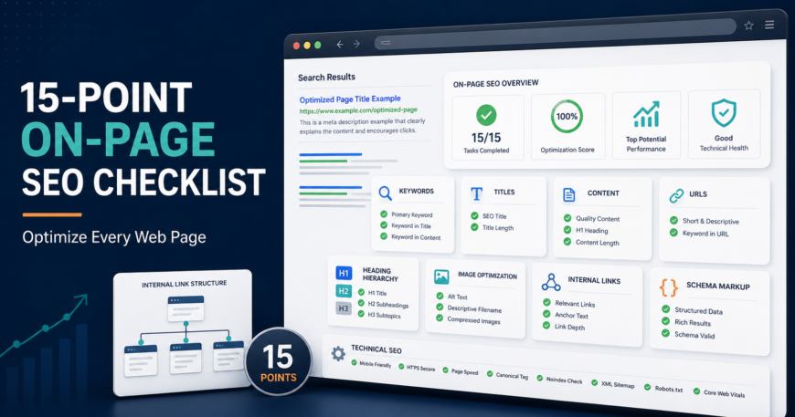 15-point on-page SEO checklist for optimizing every web page